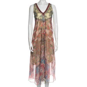 Hemant & Nandita  Metallic Printed Tent Dress